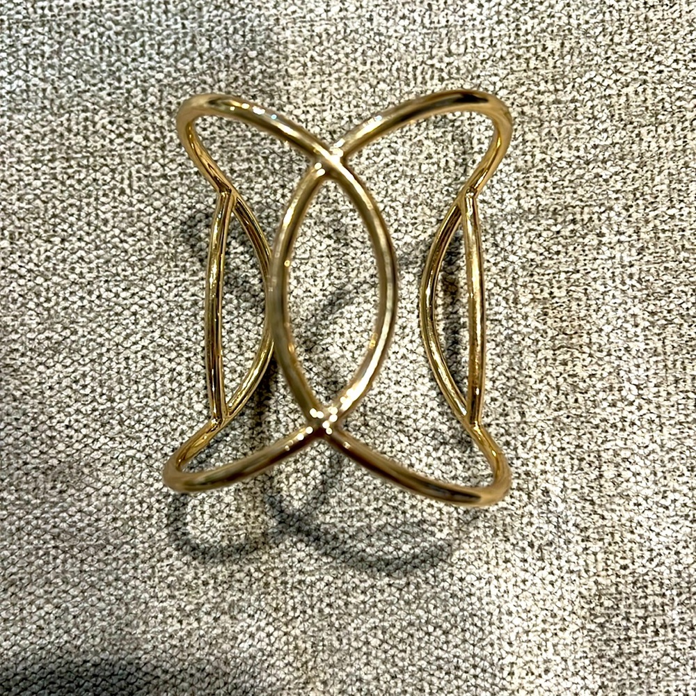 Faux Gold Plated Cuff Bracelet